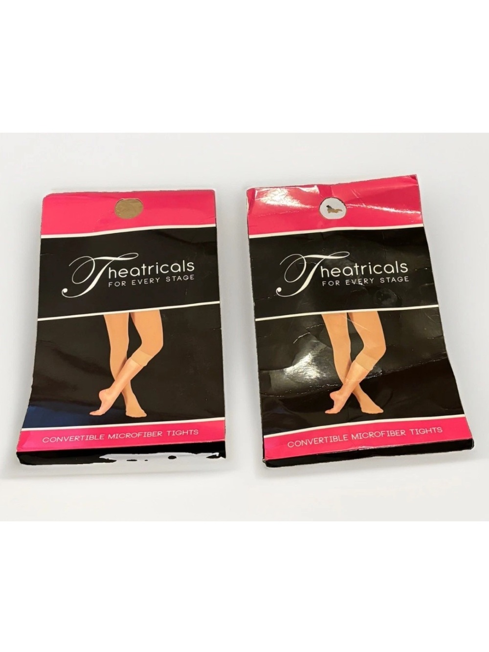 Bundle of 2 Theatricals Convertible Microfiber Tights Lt Suntan Adult T5515P